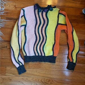 Vintage Jennifer Tiernan for Saks Fifth Avenue Sweaters as Art Wool Sweater S/M